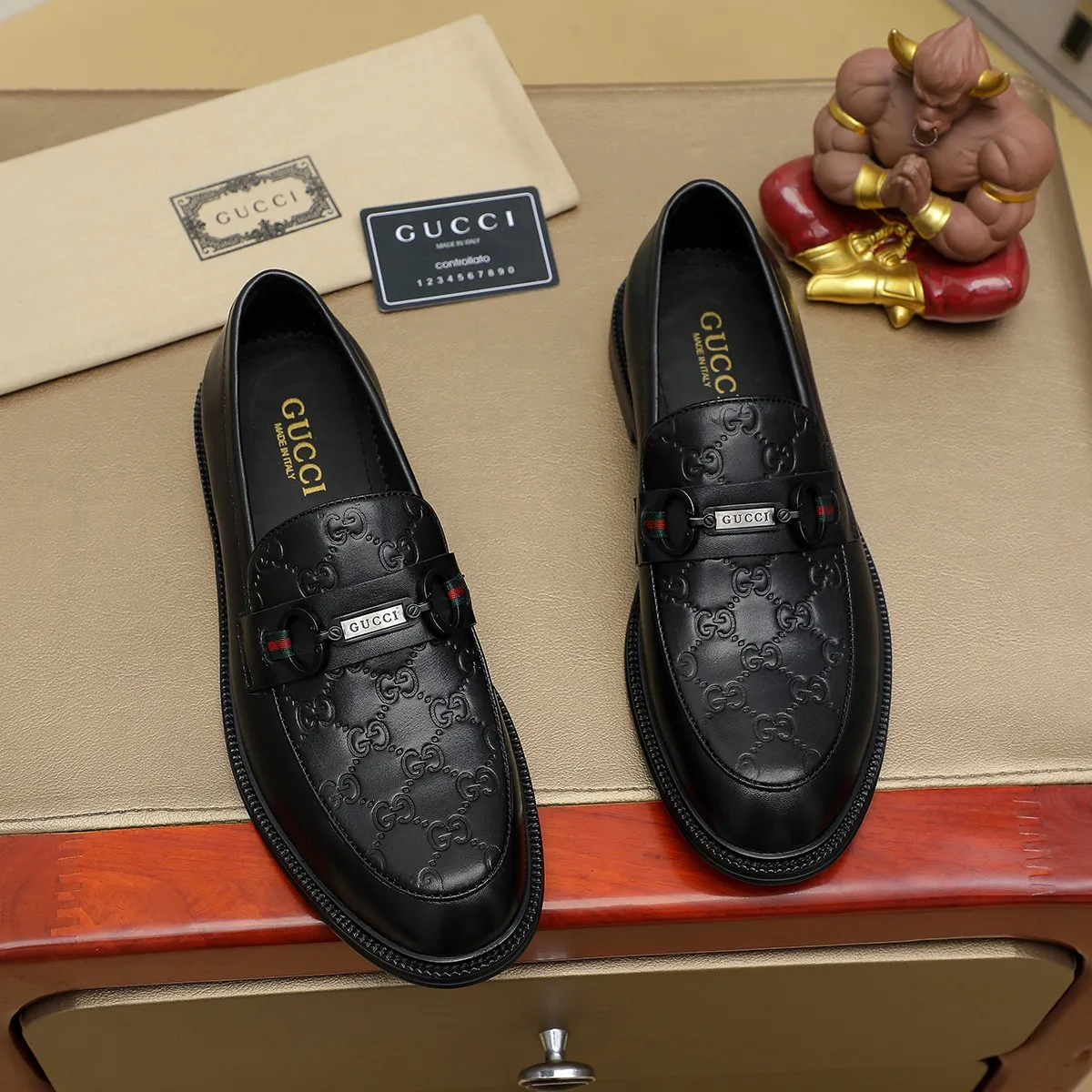 Men's shoes 💰460 💰💰Gucci official website men's business formal leather shoes update💥Hong Kong counters synchronize new styles💥completely one to one replica shipment👍zero difference in counter quality 0⃣️all made of imported first-layer cowhide on the outside with original hardware buckles➕water-dyed🐂leather lining production, color, code matching 39-44 (customized at 38.45.46)……